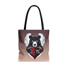 Load image into Gallery viewer, Come Up Clothing Bear Heart Tote Bag
